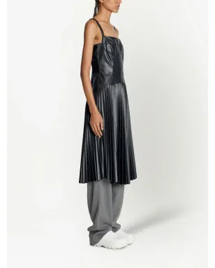Proenza Schouler White Label プリーツドロップウェストドレス - ブラック - サムネイル3