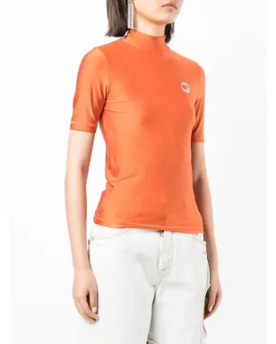 Coperni ロゴプリント モックネックTシャツ - サムネイル3