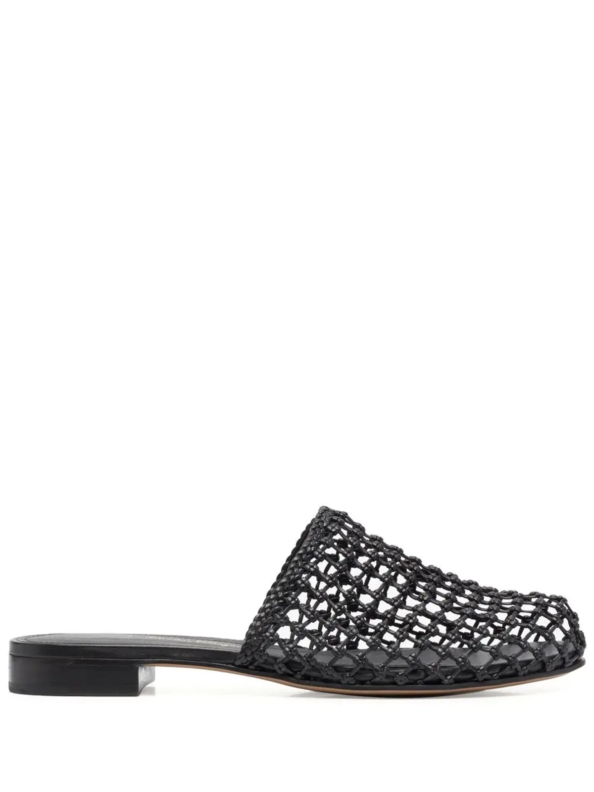 Ferragamo ウーブンデザイン レザー ミュール - 画像1