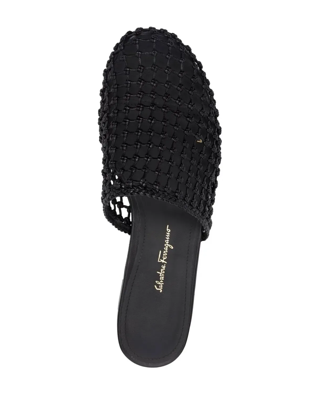 Ferragamo ウーブンデザイン レザー ミュール - 画像4