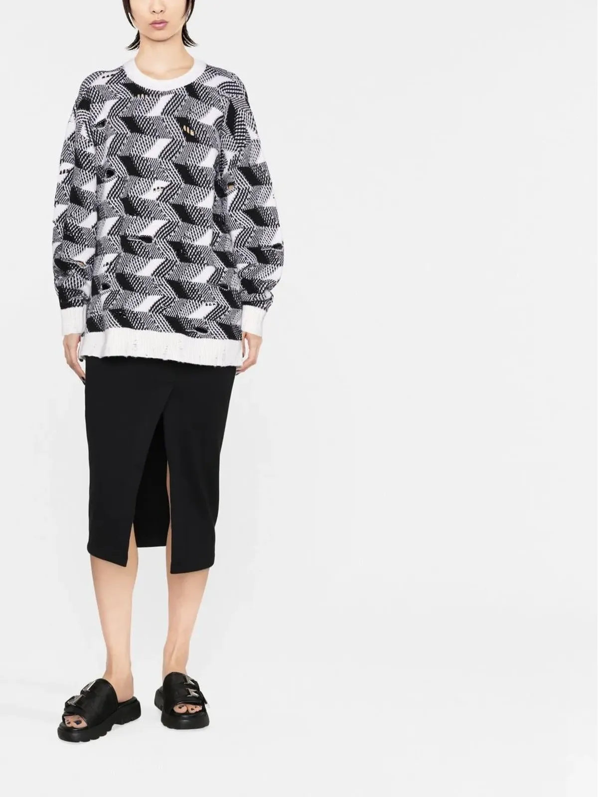 Missoni 編み込みセーター - White - 画像2