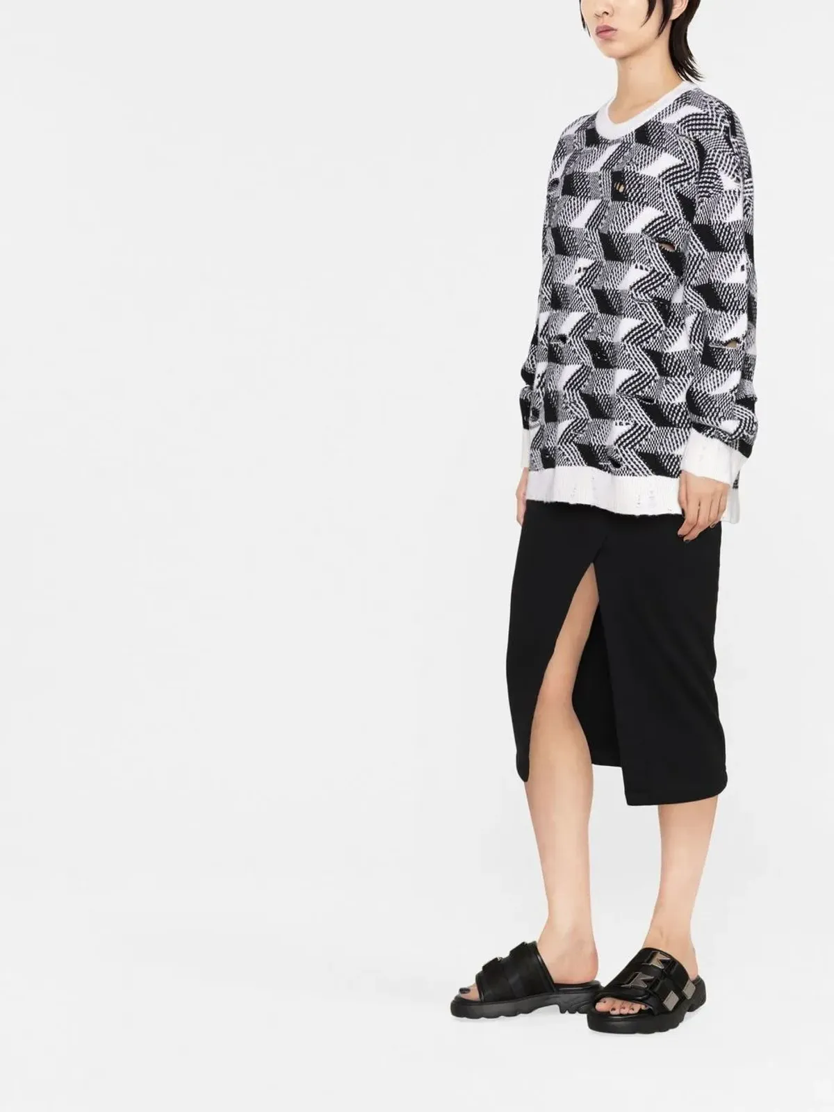 Missoni 編み込みセーター - White - 画像4