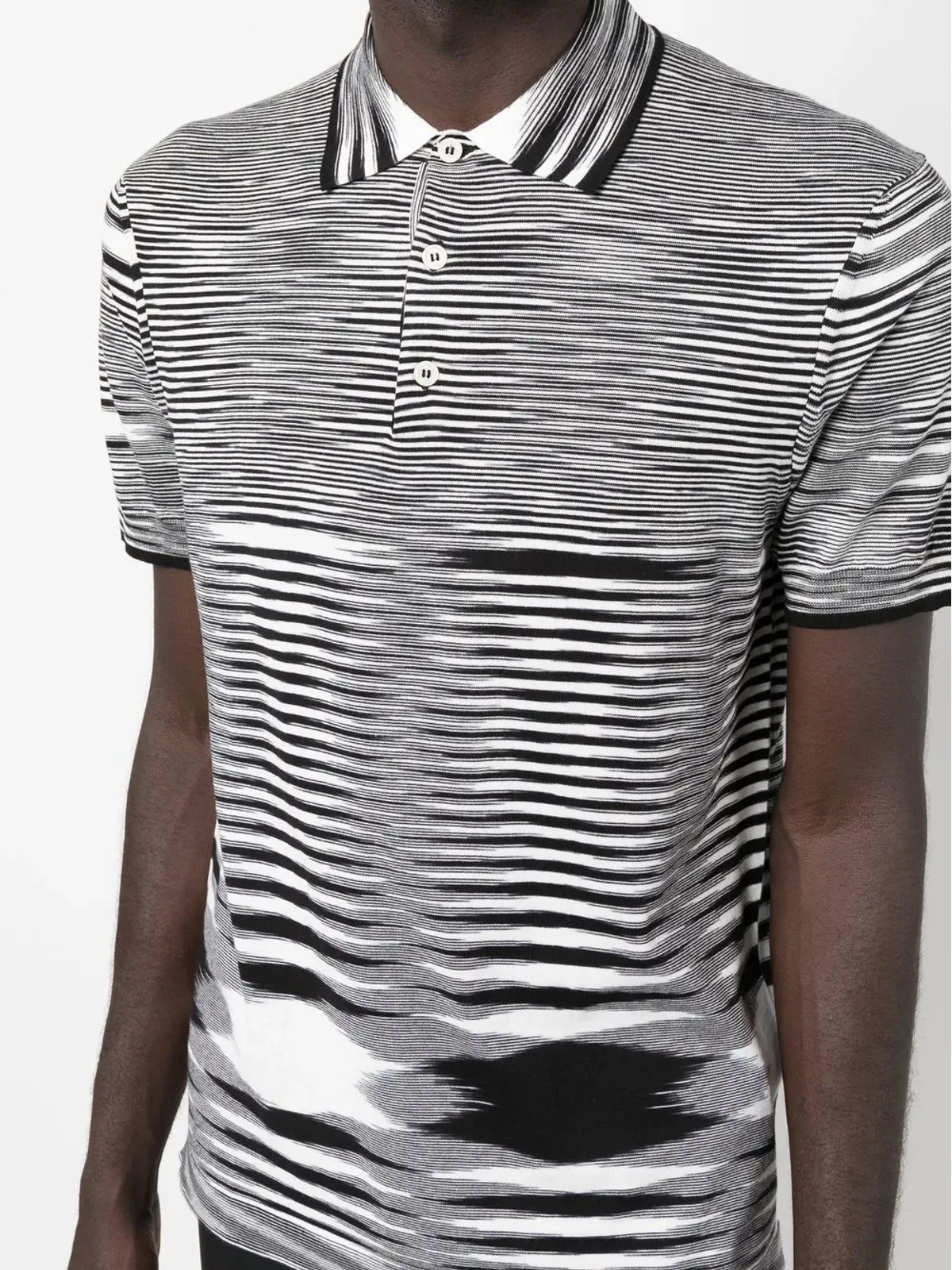 Missoni 杢編みポロシャツ - ブラック - 画像5