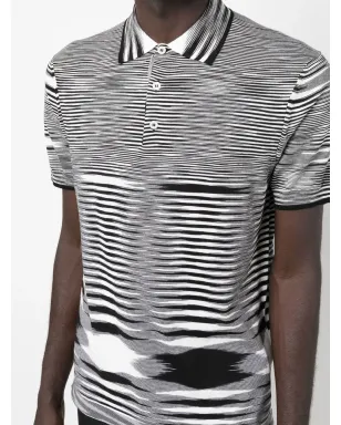 Missoni 杢編みポロシャツ - ブラック - サムネイル5