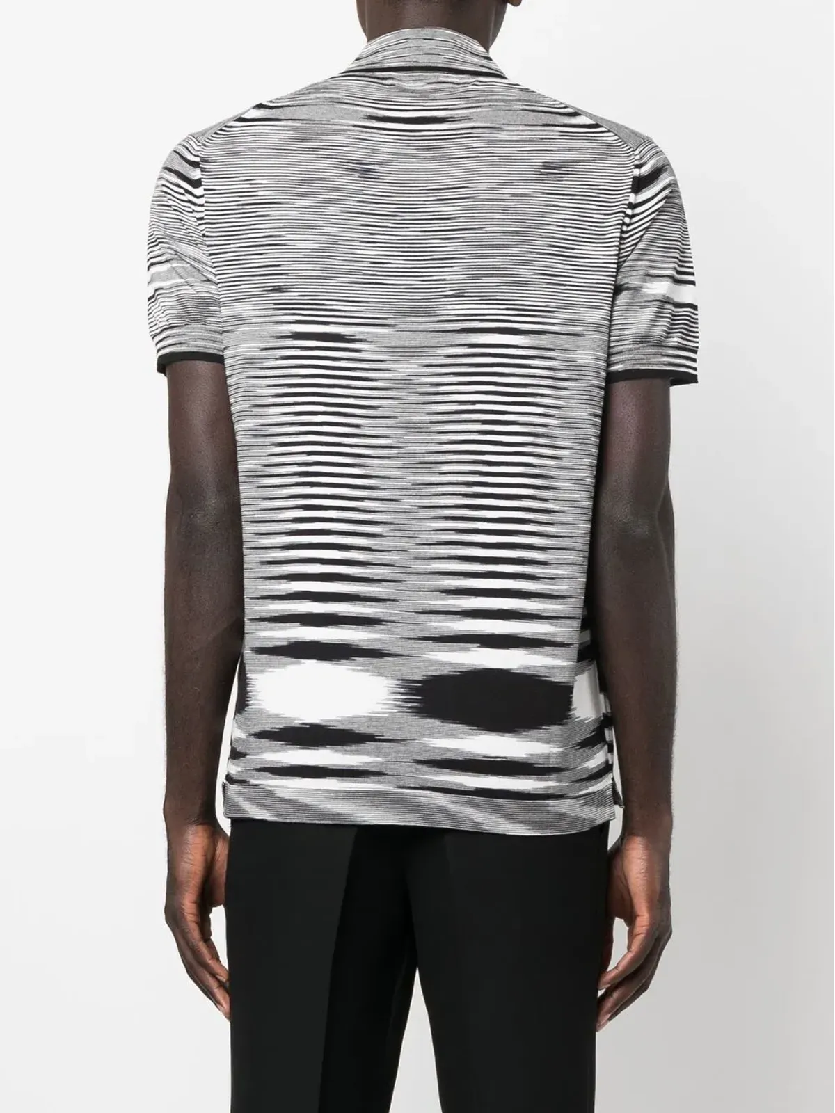 Missoni 杢編みポロシャツ - ブラック - 画像4