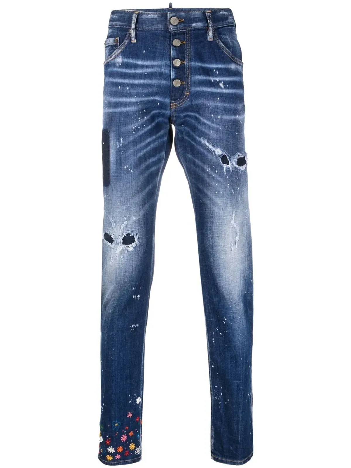 DSQUARED2 ディツィー リップド スリムフィット ジーンズ - 画像1