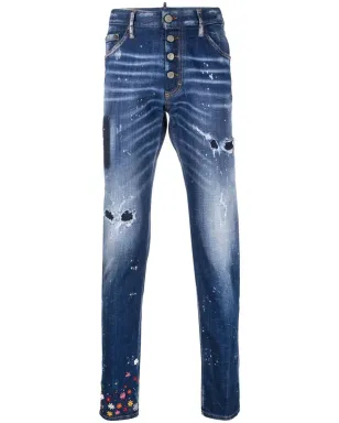 DSQUARED2 ディツィー リップド スリムフィット ジーンズ - サムネイル1