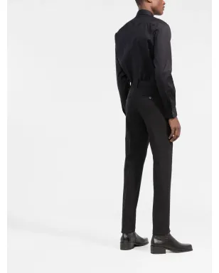 DSQUARED2 クラシックカラー ポプリンシャツ ブラック - サムネイル4