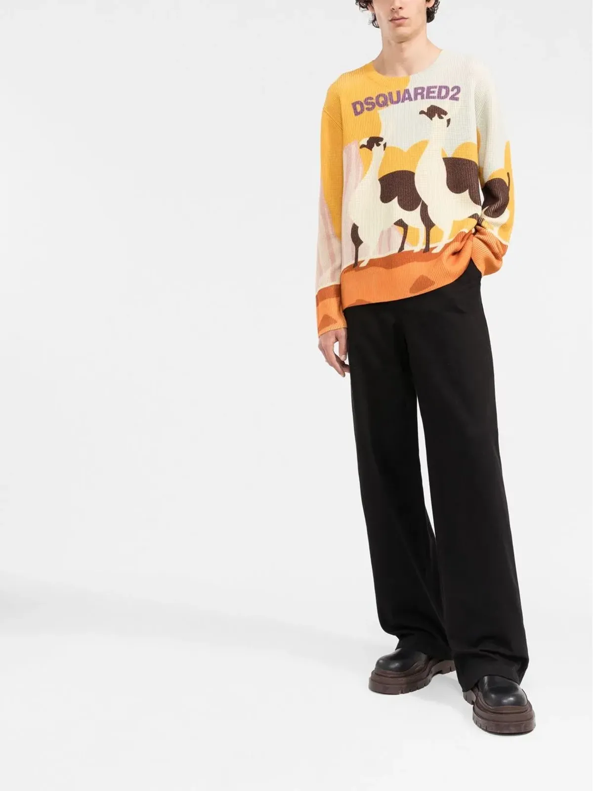 DSQUARED2 ラマ・カントリーニットジャンパー - 画像2