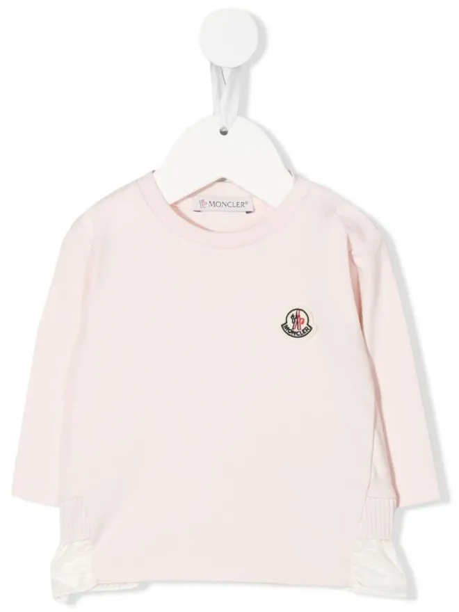Moncler Enfant Moncler Enfant ラッフルトリム ロゴパッチ シャツの商品画像