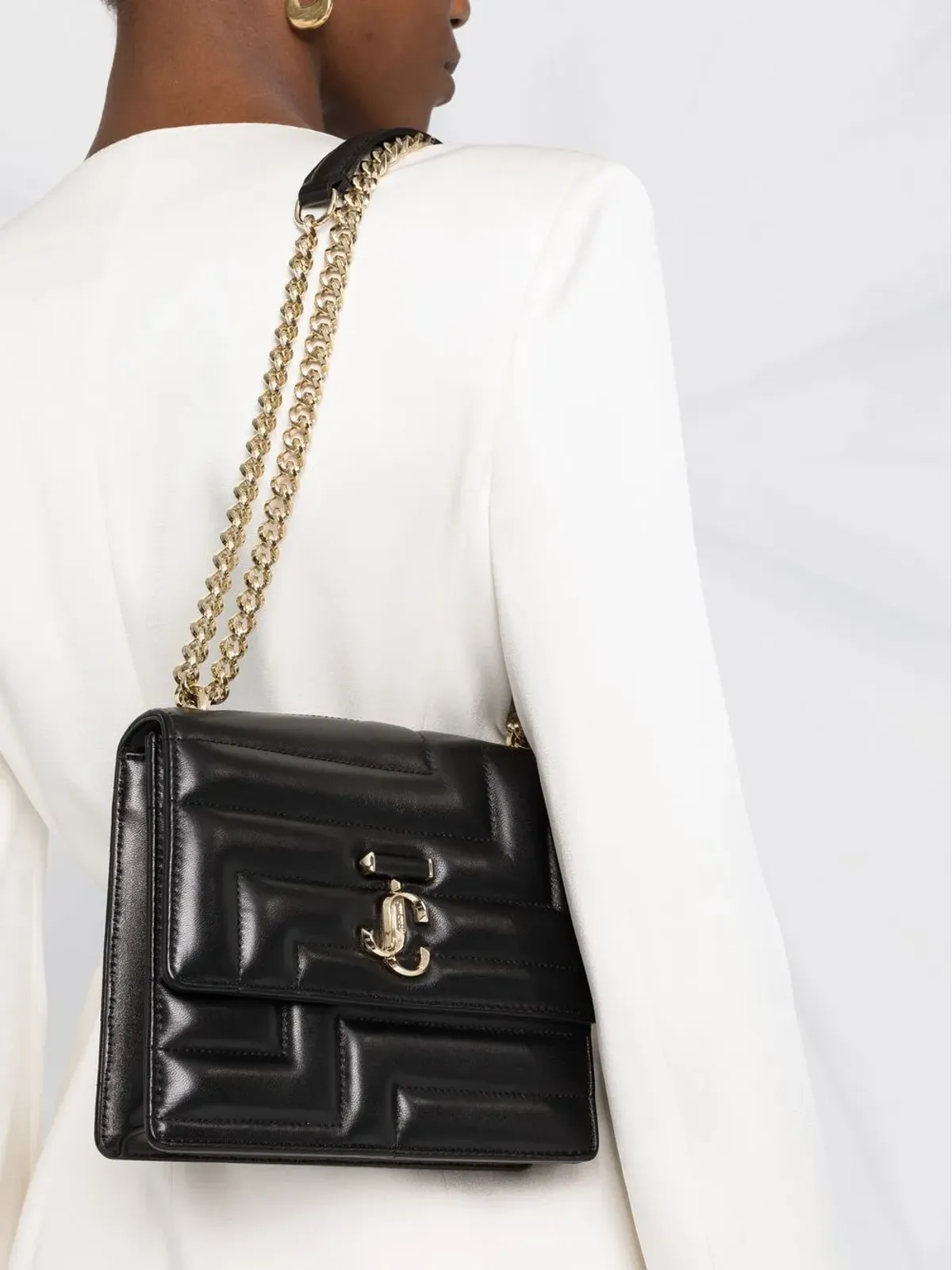 Jimmy Choo アベニュー クアッド キルテッド ショルダーバッグ - 画像3