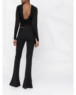 Saint Laurent クロップド カウルバック トップ - サムネイル2