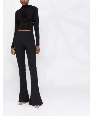 Saint Laurent クロップド カウルバック トップ - サムネイル4
