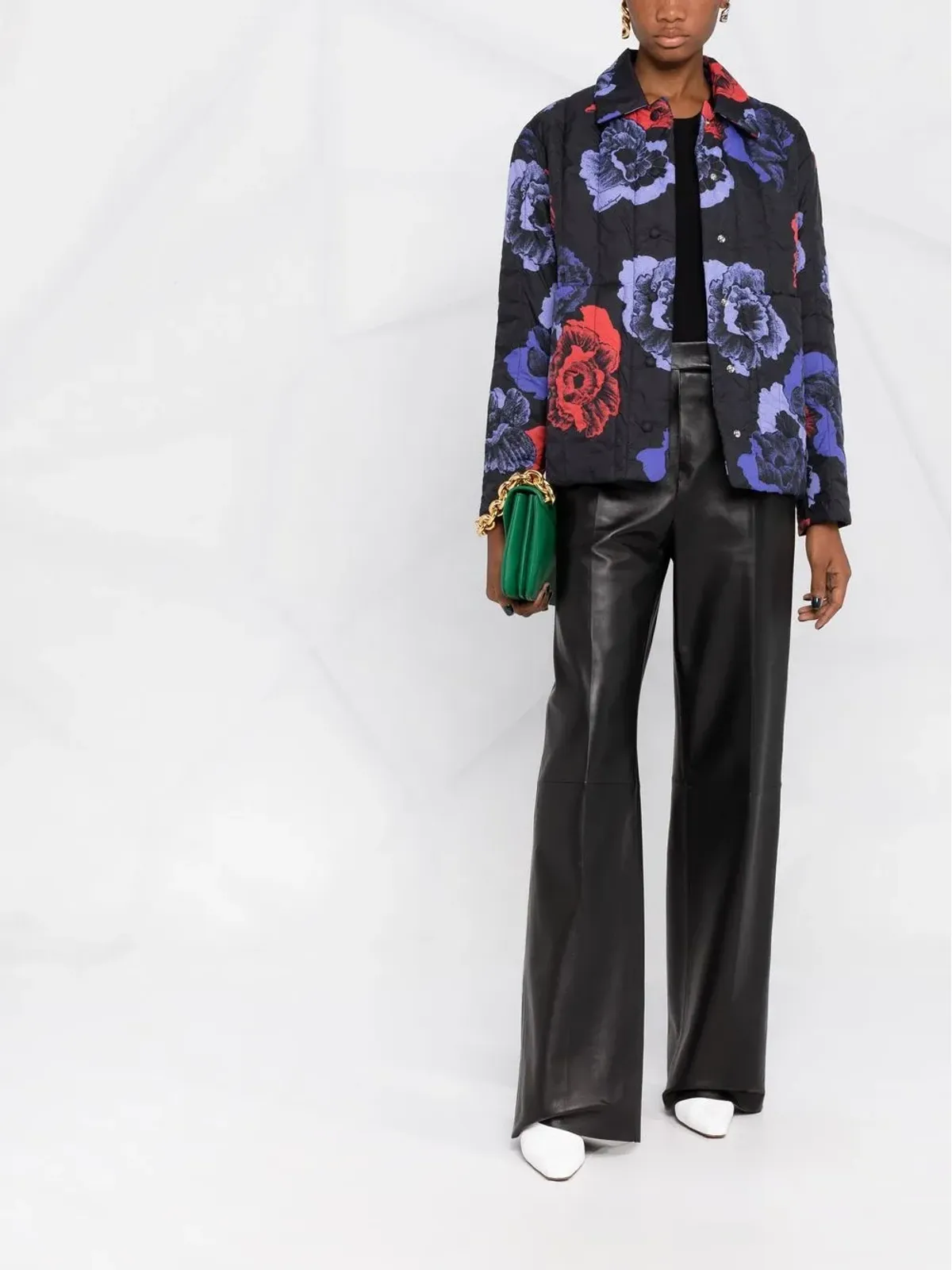 Ferragamo 花柄プリントジャケット - ブラック - 画像2