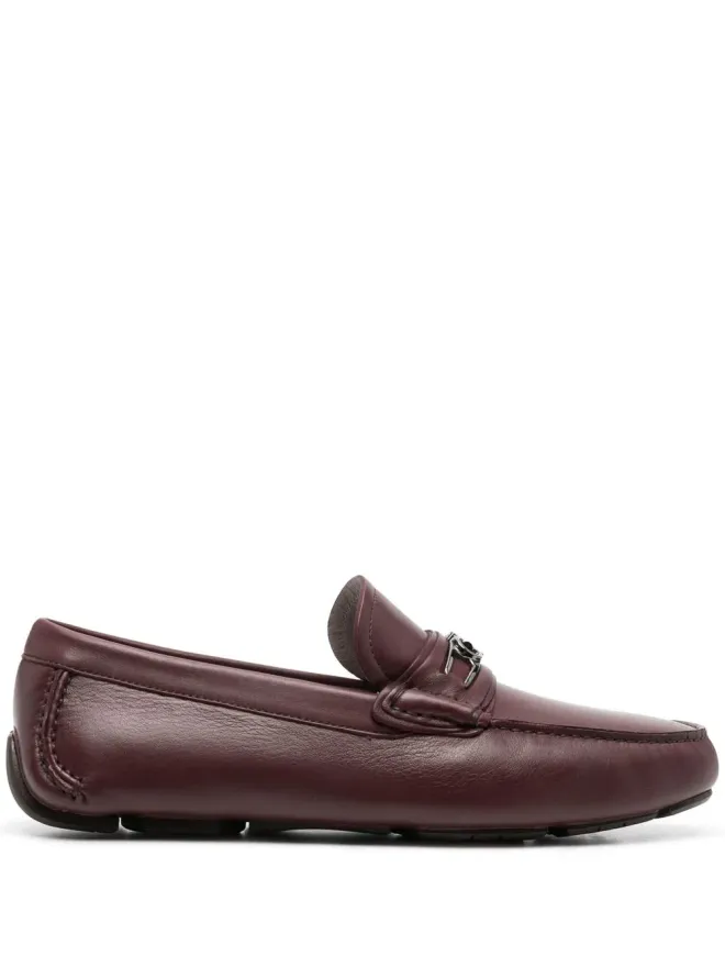 FERRAGAMO Ferragamo ガンチーニバックル レザー ローファー - レッドの商品画像
