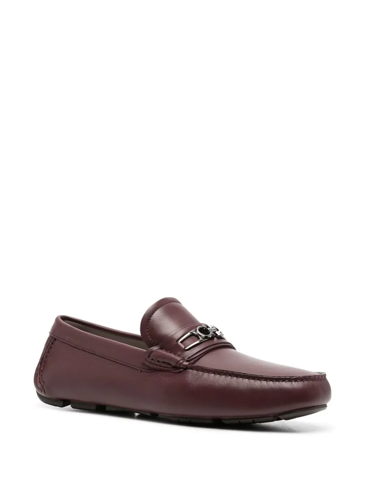 Ferragamo ガンチーニバックル レザー ローファー - レッド - 画像2
