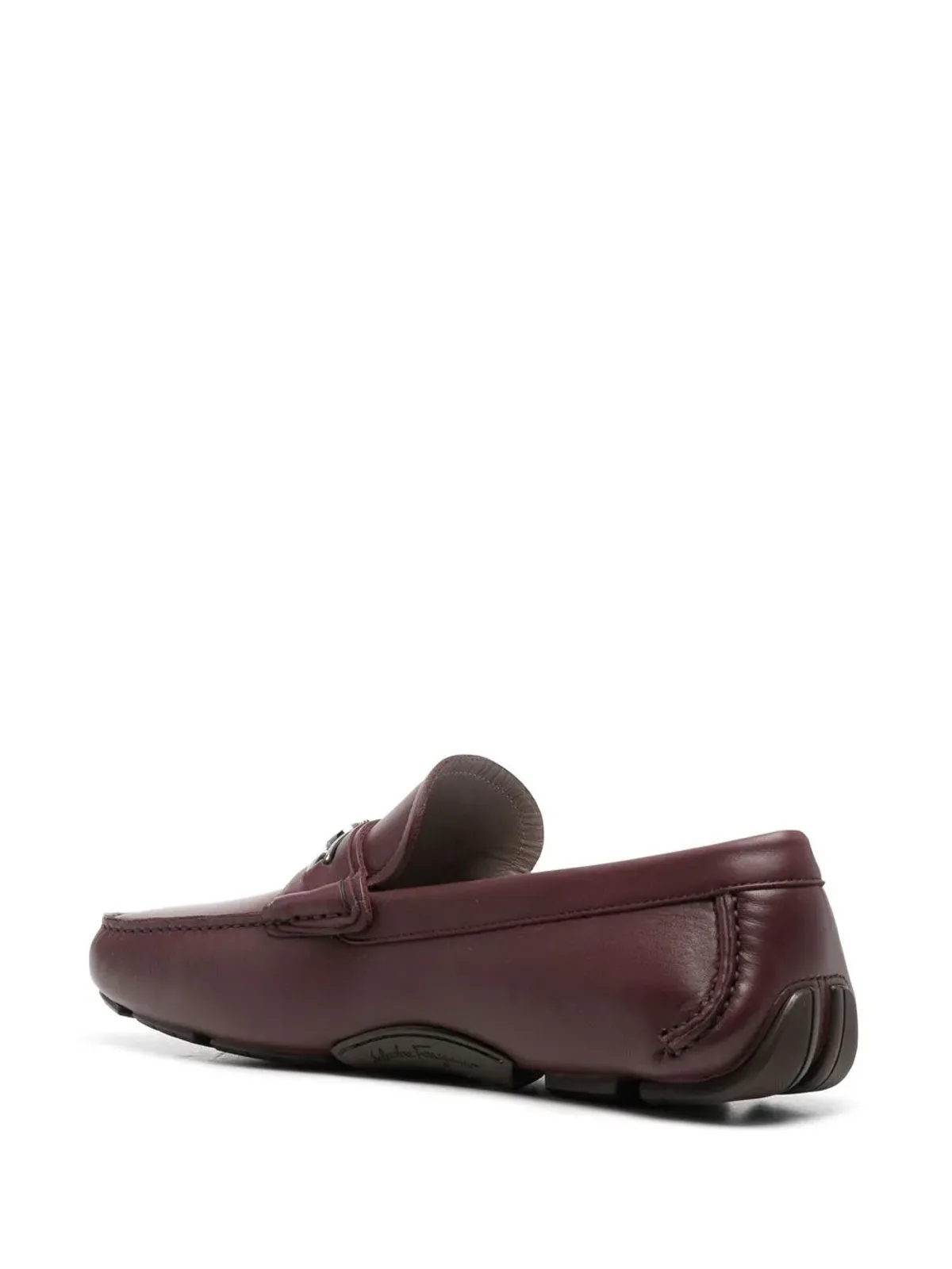Ferragamo ガンチーニバックル レザー ローファー - レッド - 画像3