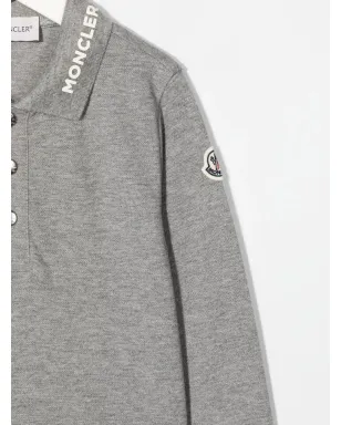 Moncler Enfant ロゴパッチ コットン ポロシャツ - サムネイル3