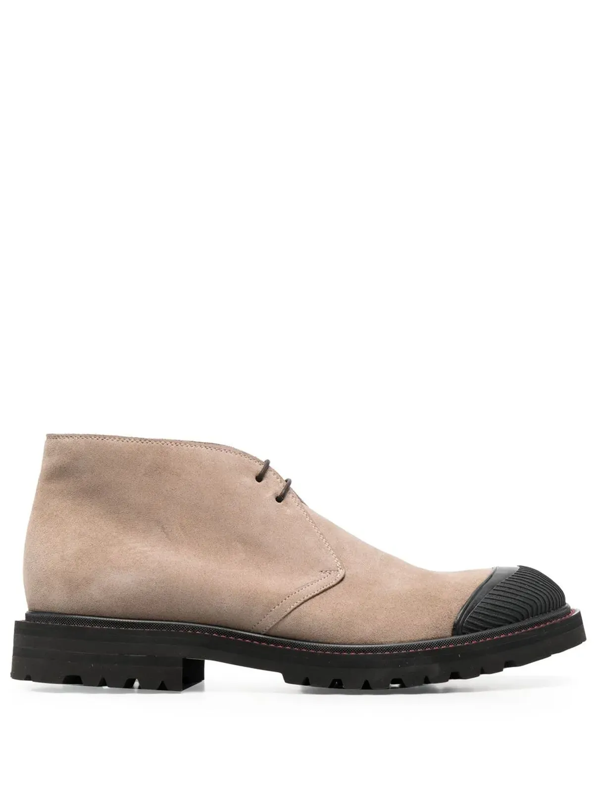 Kiton レースアップスエードデザートブーツ - 画像1