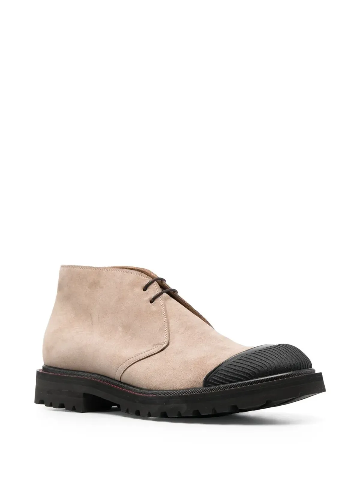 Kiton レースアップスエードデザートブーツ - 画像2