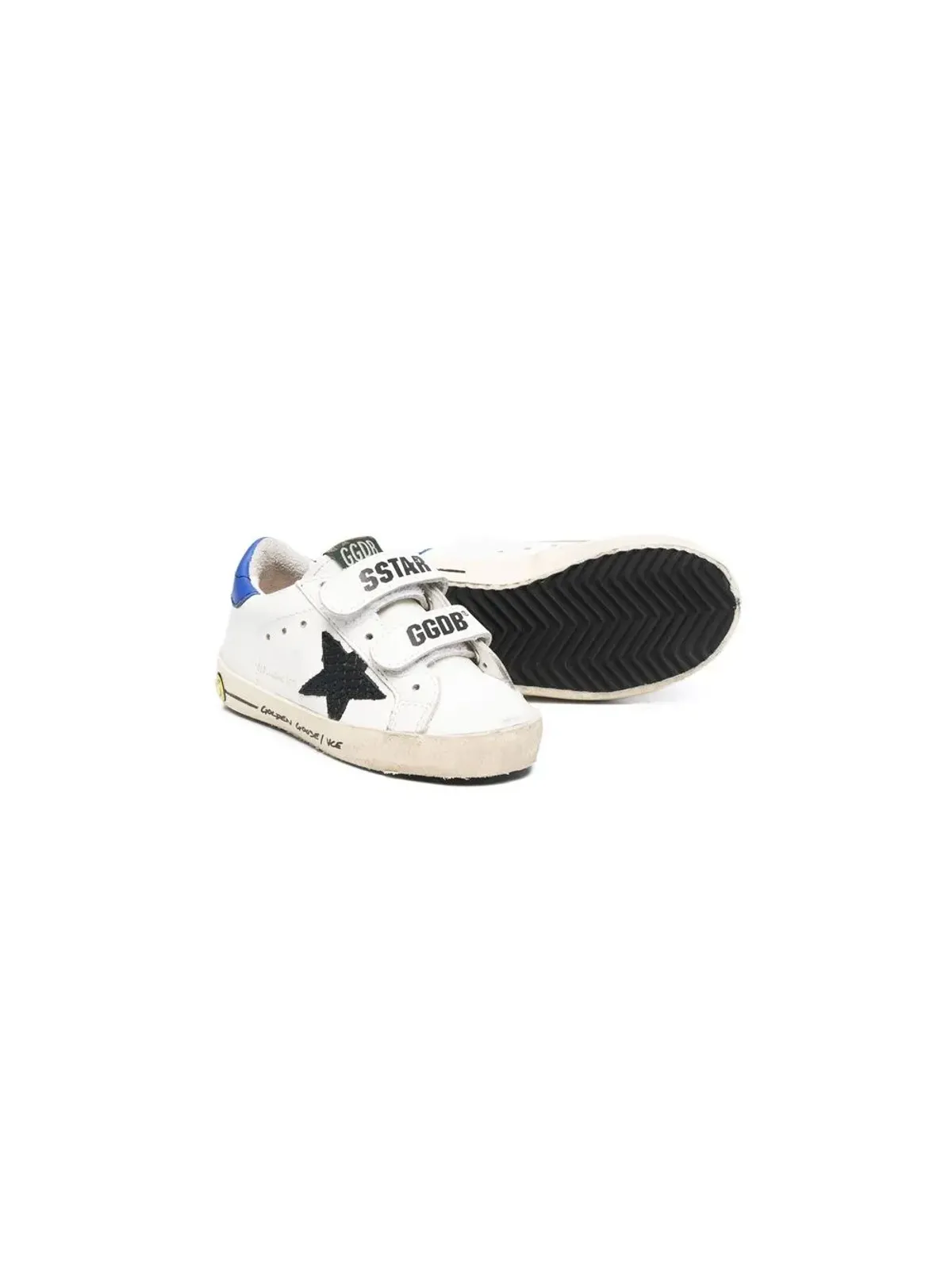 Golden Goose Kids ロゴプリント レザー スニーカー（ホワイト） - 画像2