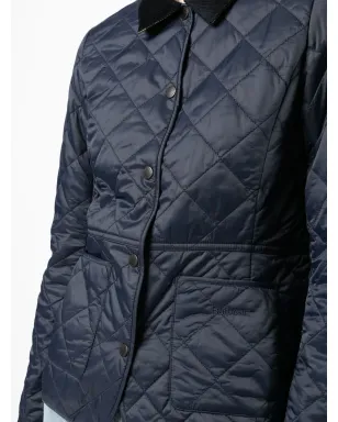 Barbour キルテッドボンバージャケット ブルー - サムネイル5