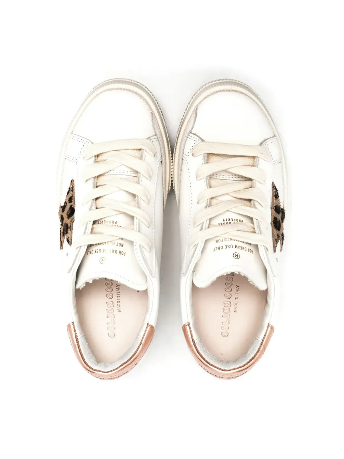 Golden Goose Kids May ロー・トップ レースアップスニーカー - 画像3