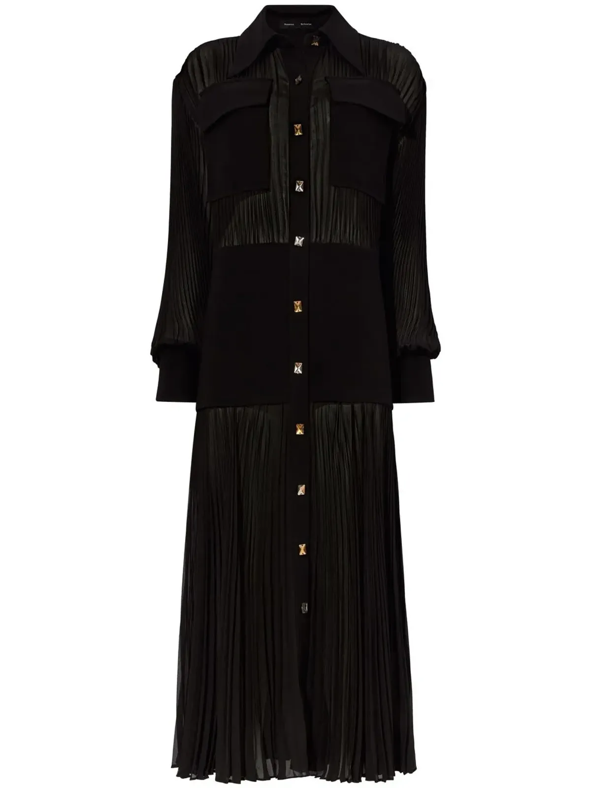 Proenza Schouler プリーツ風シャツドレス - 画像1