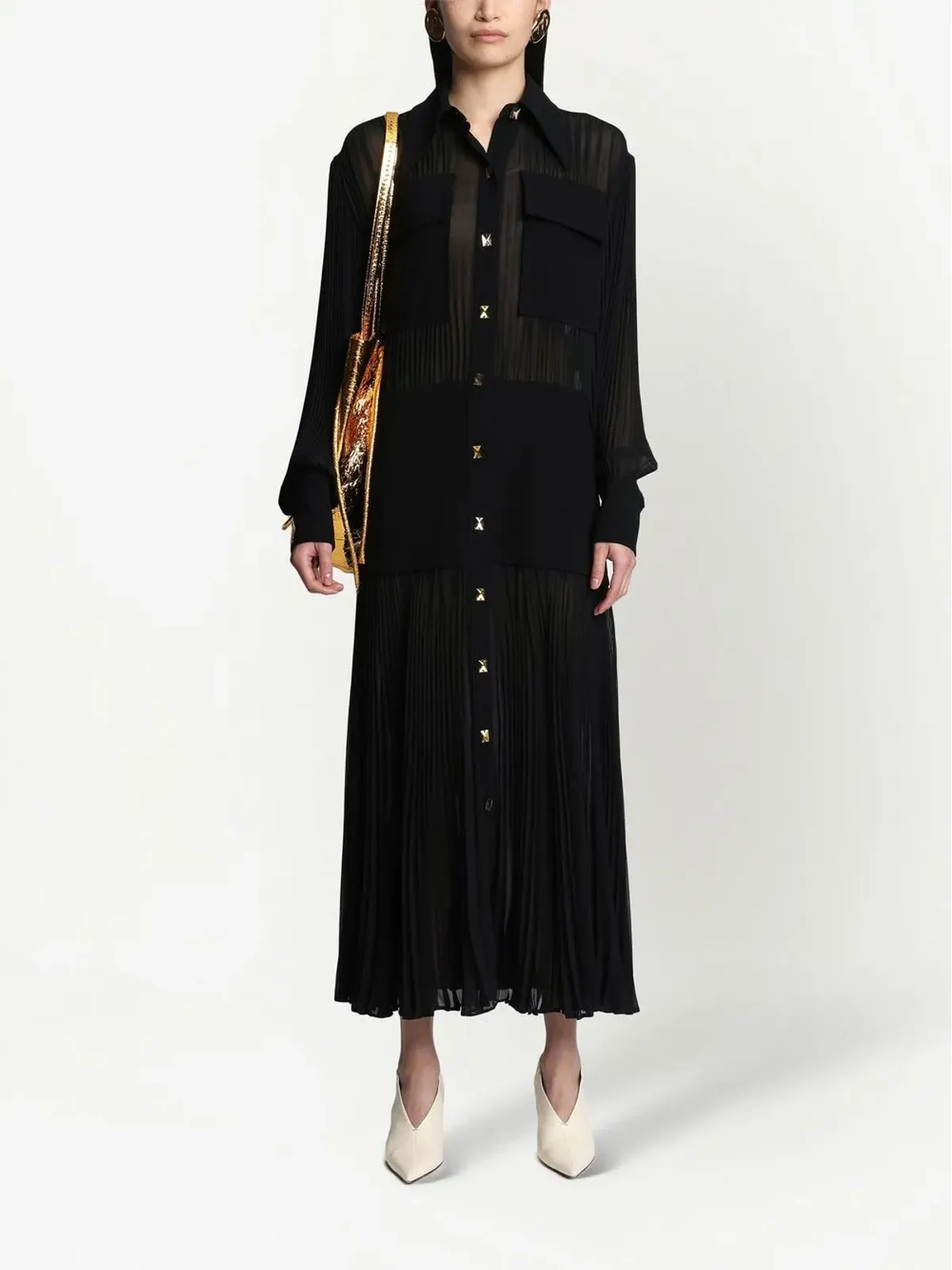 Proenza Schouler プリーツ風シャツドレス - 画像2
