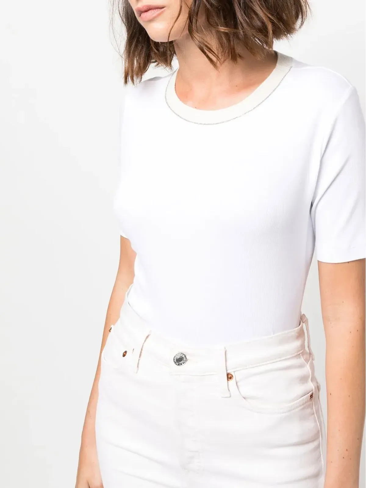Fabiana Filippi グリッター付きニットトップ - 画像5