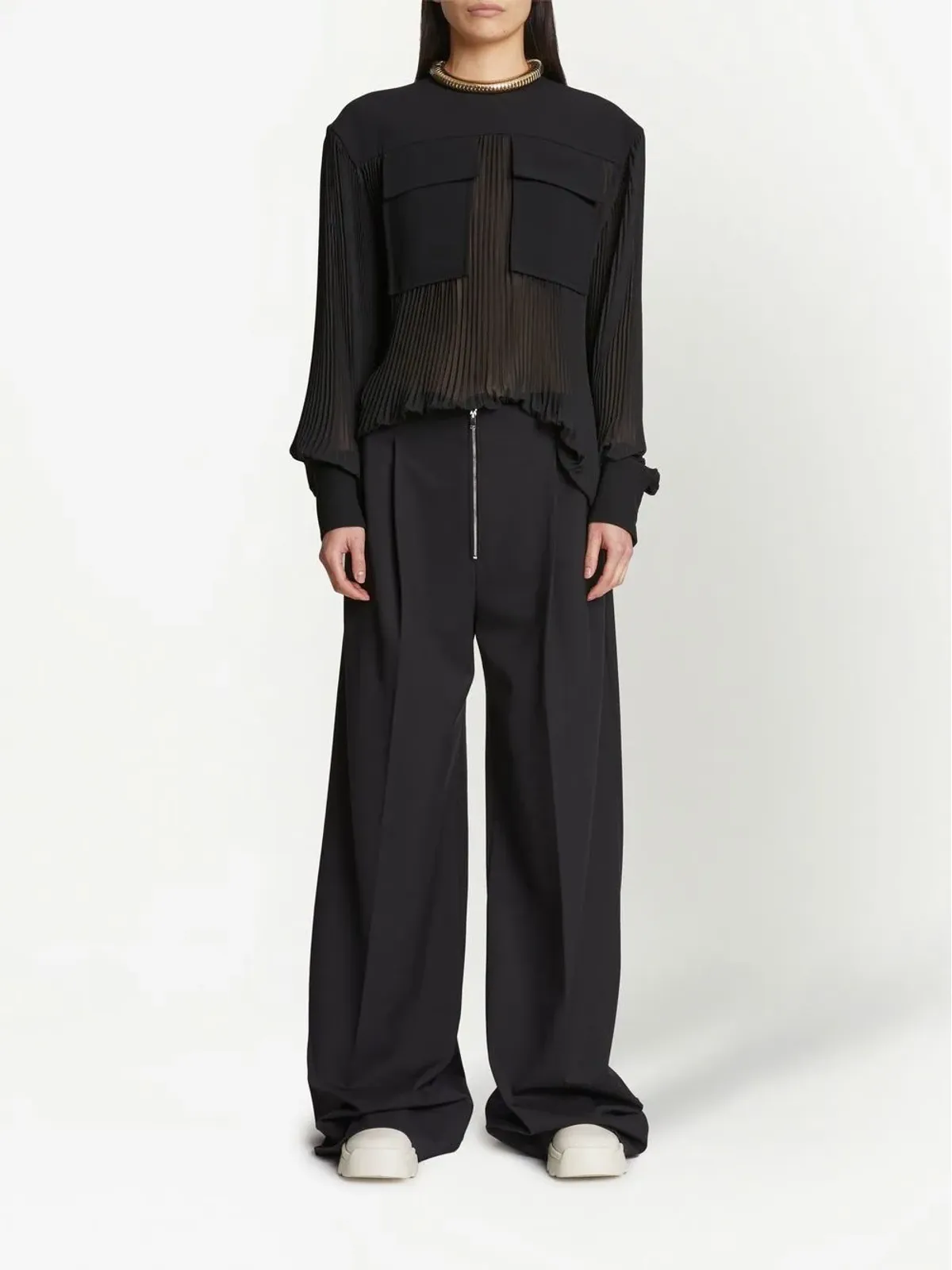 Proenza Schouler プリーツ長袖ブラウス - 画像2