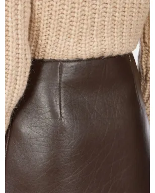 Ferragamo Aライン レザー ミニスカート - サムネイル5