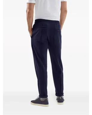 Brunello Cucinelli ドローストリング スリムフィット トラックパンツ - サムネイル4