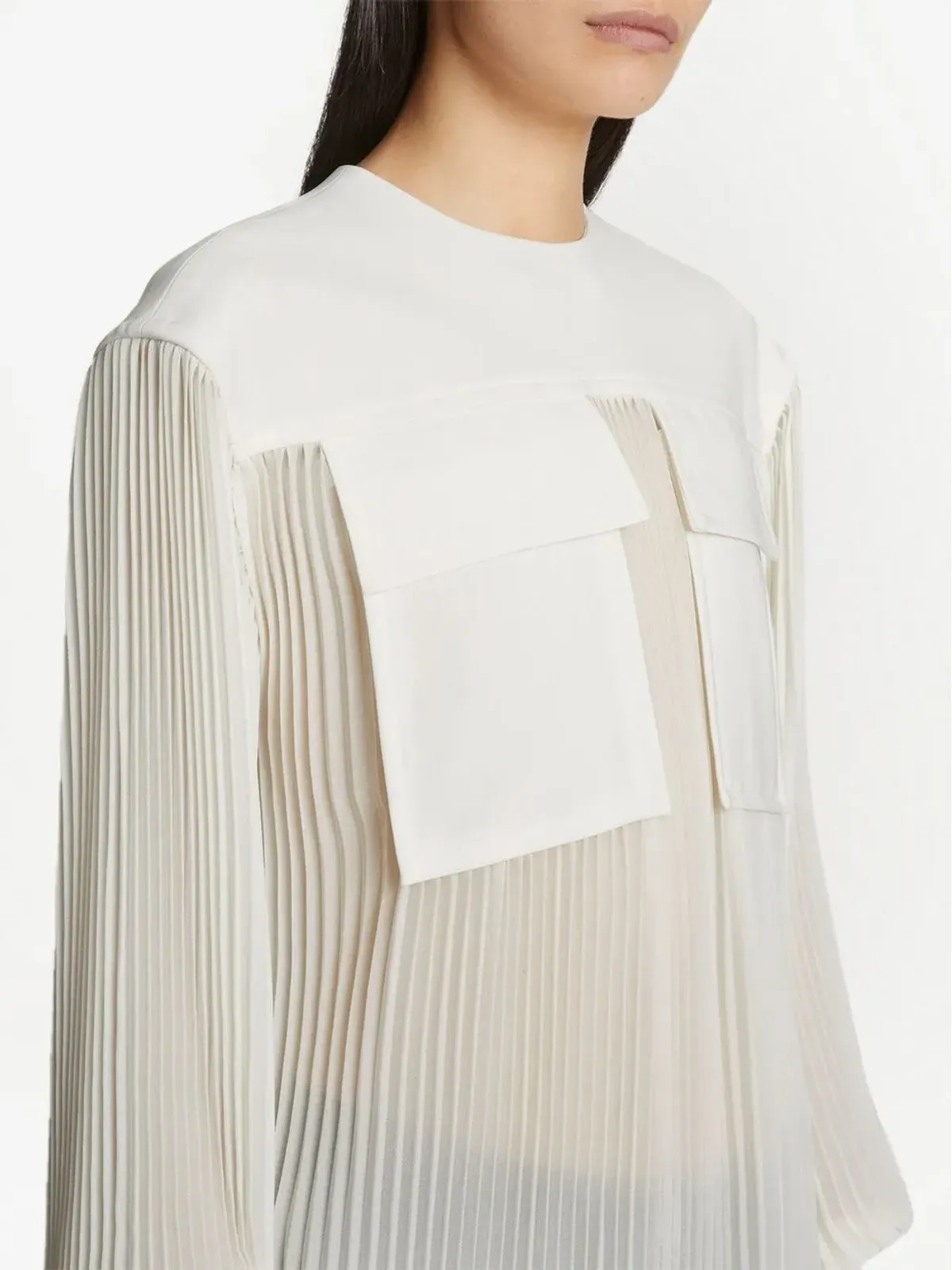 Proenza Schouler シアー プリーツ ブラウス - 画像5