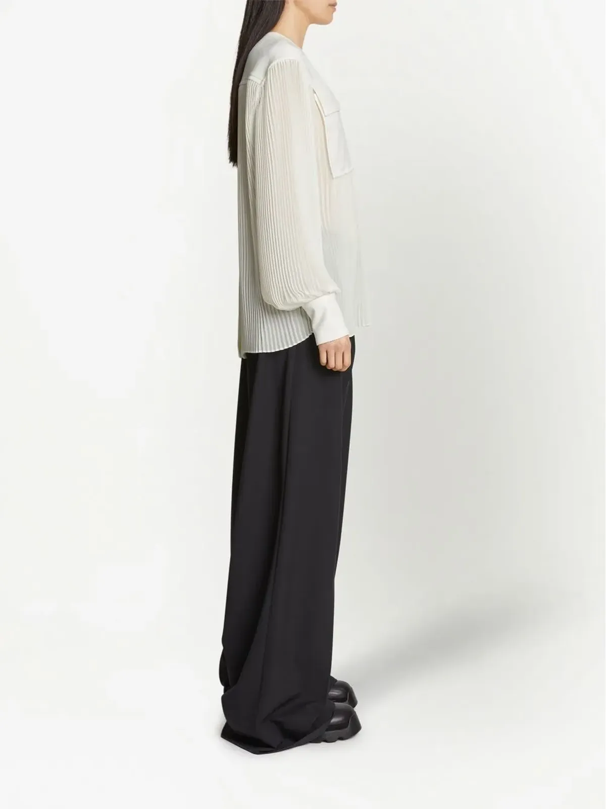Proenza Schouler シアー プリーツ ブラウス - 画像3