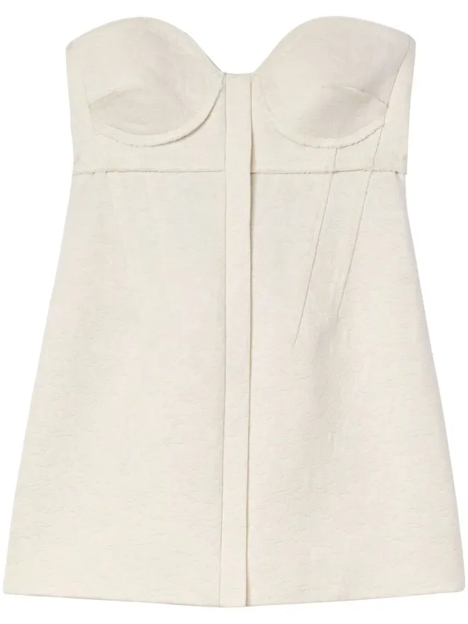 Proenza Schouler Proenza Schouler ブスティエトップ パターンジャカード - Neutralsの商品画像