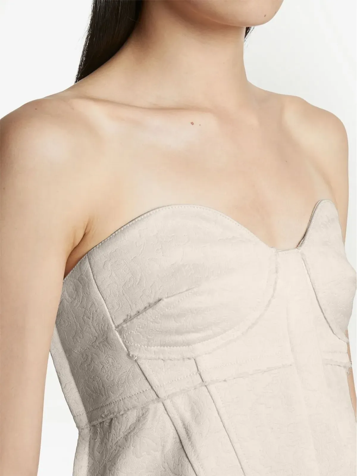 Proenza Schouler ブスティエトップ パターンジャカード - Neutrals - 画像5