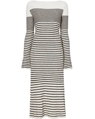 Proenza Schouler ストライプブークレ編みニットドレス - サムネイル1