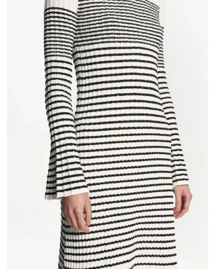 Proenza Schouler ストライプブークレ編みニットドレス - サムネイル5