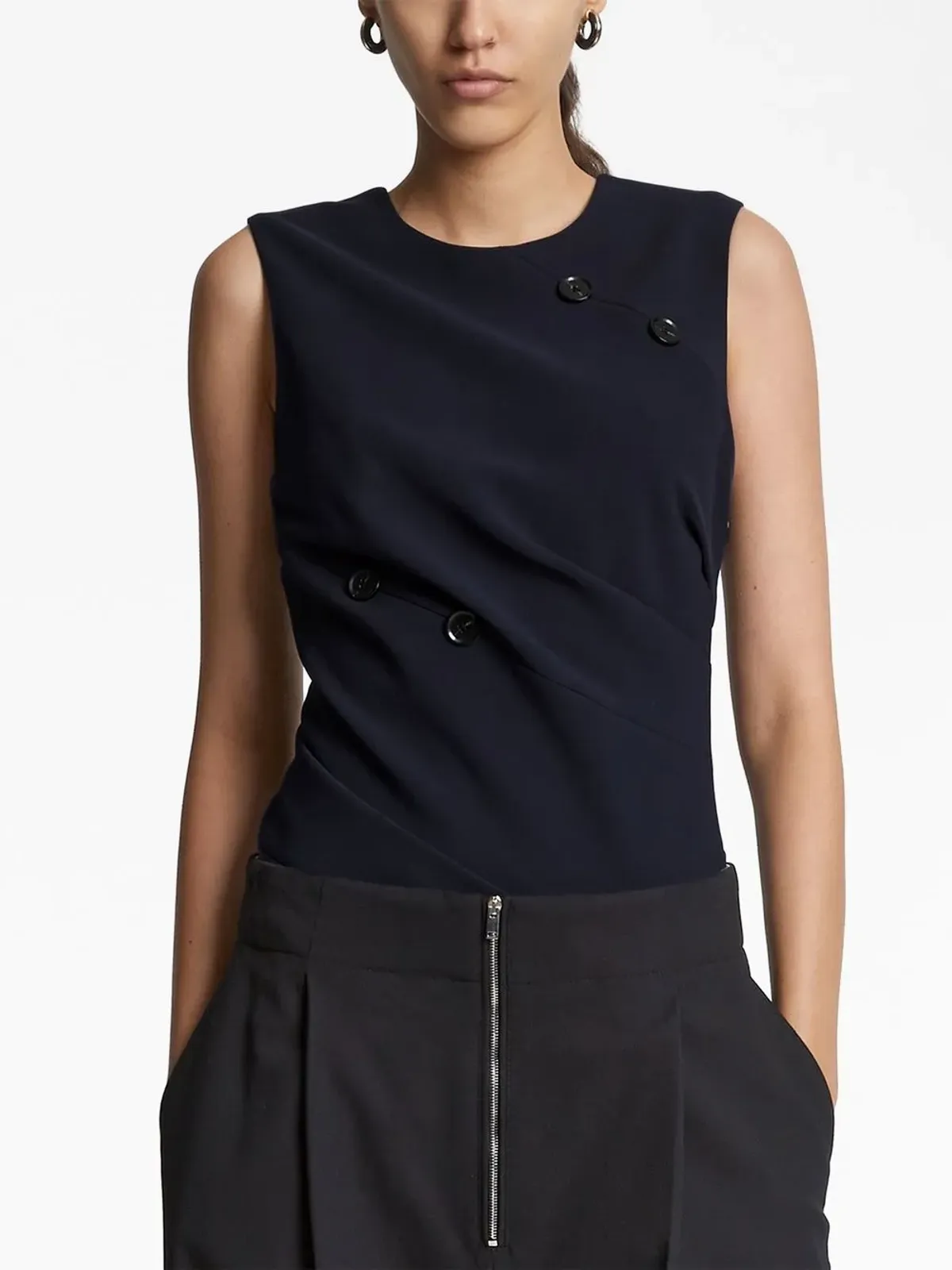 Proenza Schouler ツイストディテール ノースリーブ ブラウス - 画像5
