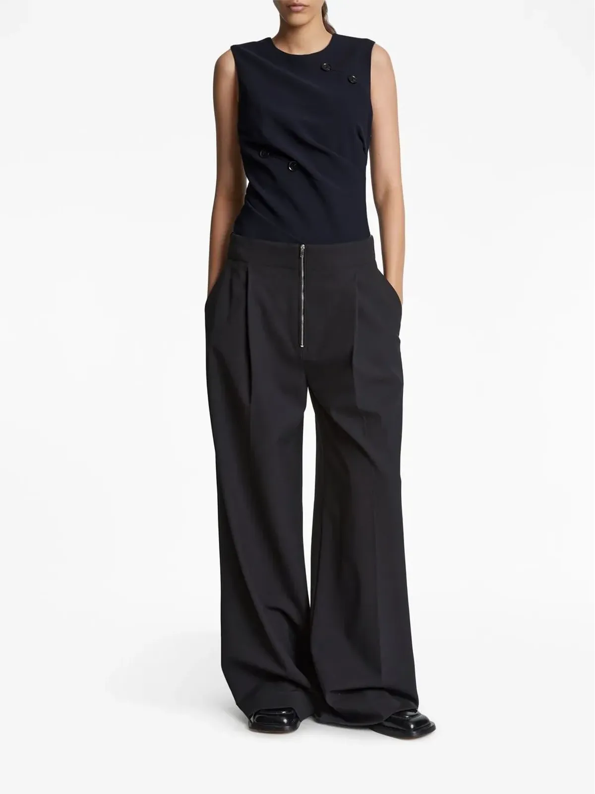 Proenza Schouler ツイストディテール ノースリーブ ブラウス - 画像2