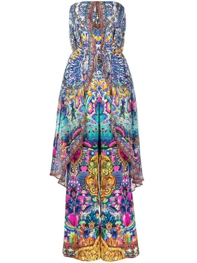 Camilla Camilla strapless overlay jumpsuit - Blueの商品画像