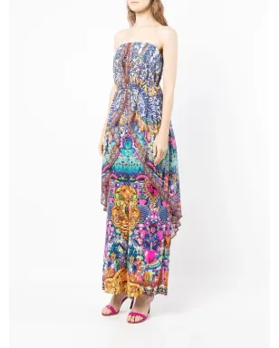Camilla strapless overlay jumpsuit - Blue - サムネイル3