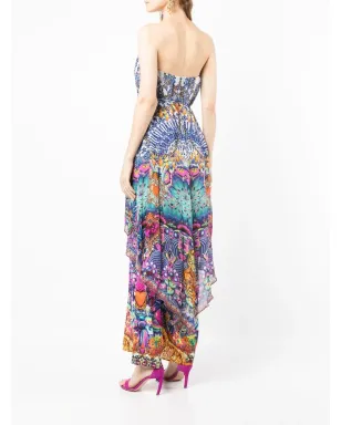 Camilla strapless overlay jumpsuit - Blue - サムネイル4