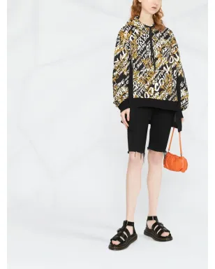 Versace Jeans Couture ガーランド ロゴプリント パネルデザイン パーカー - サムネイル2