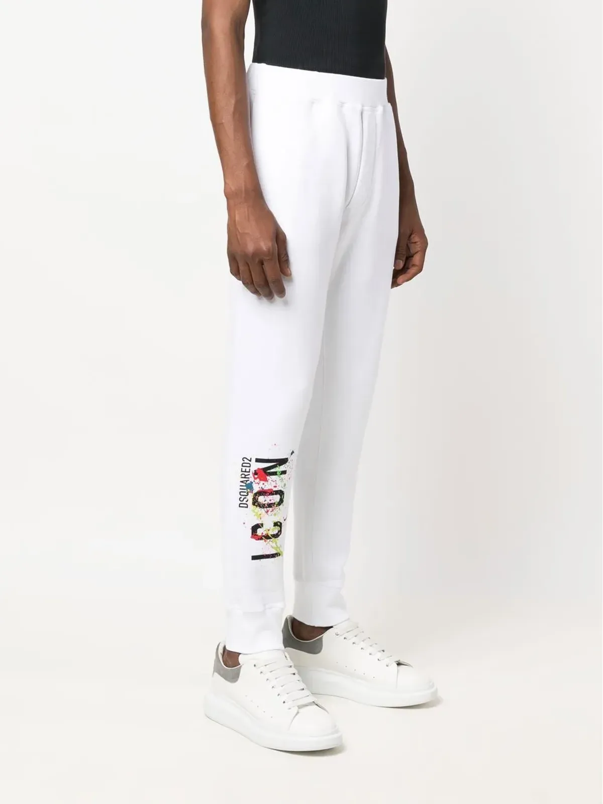 DSQUARED2 アイコンプリントディテールパンツ - 画像3