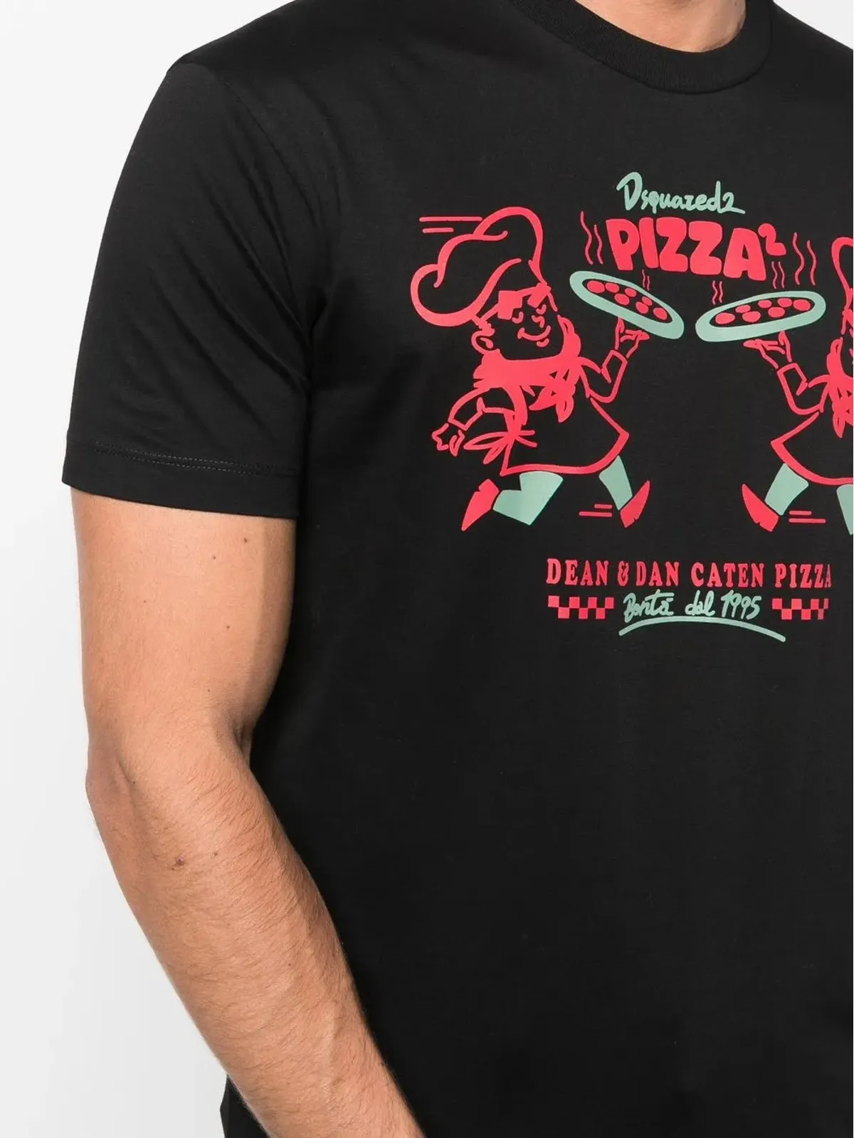 DSQUARED2 グラフィックプリント半袖Tシャツ（ブラック） - 画像5