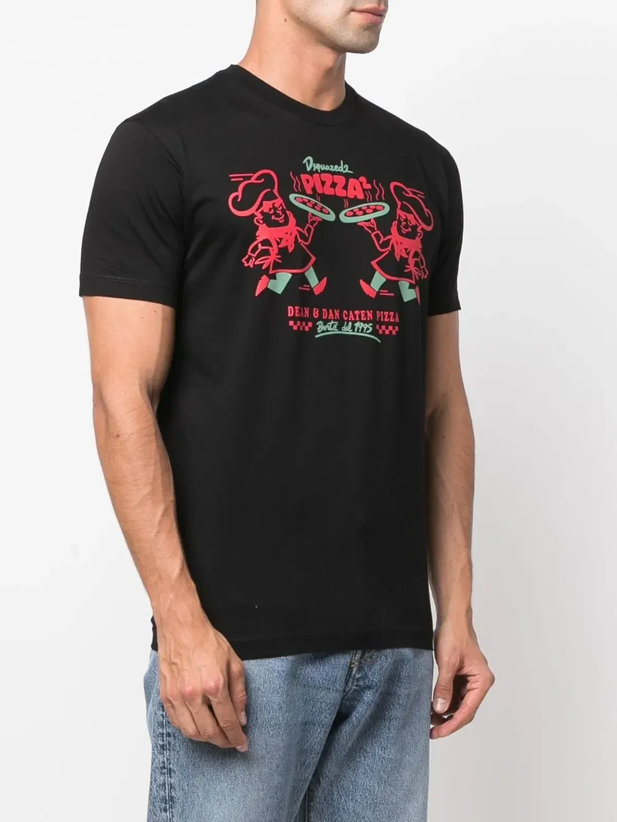 DSQUARED2 グラフィックプリント半袖Tシャツ（ブラック） - 画像3