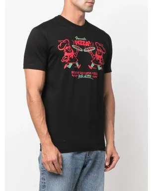 DSQUARED2 グラフィックプリント半袖Tシャツ（ブラック） - サムネイル3