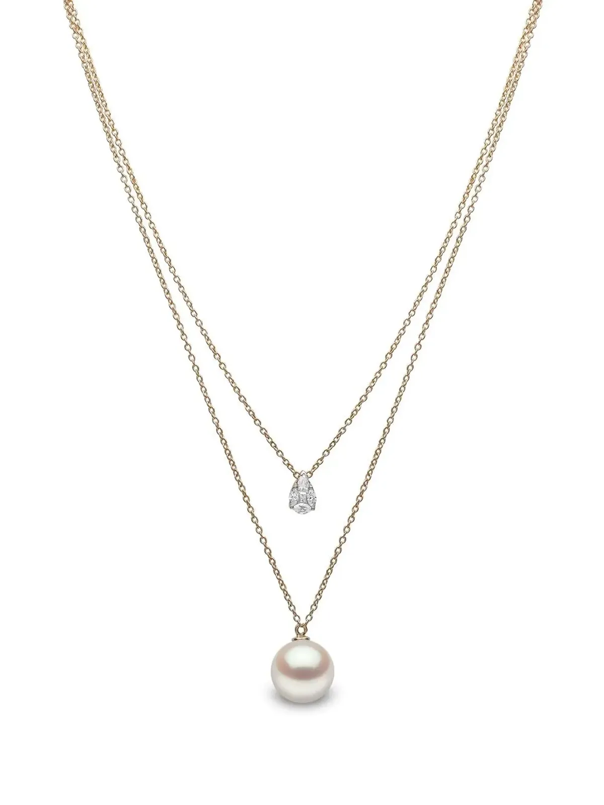 Yoko London 18kt yellow gold Starlight pearl and diamond necklace - 画像1